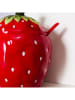 Boltze Marmeladendose "Strawberry" in Rot - (H)14 x Ø 11 cm
