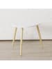 Boltze Beistelltisch ''Visby'' in Weiß/ Beige - (B)48 x (H)45 x (T)48 cm