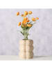 Boltze Vase ''Lumina'' in Creme - (H)18 x Ø 14,5 cm