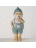 Boltze Dekofigur ''Matthies'' in Hellblau/ Beige - (B)15 x (H)34 x (T)13 cm