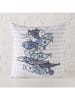 Boltze Poduszka "Fish" w kolorze biało-niebieskim - 45 x 45 cm