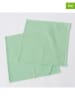 Boltze 2er-Set: Servietten "Lenea" in Grün - (L)40 x (B)40 cm