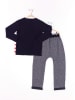 Denokids 2tlg. Outfit "Dino Moe" in Schwarz/ Grau