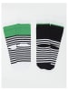 Denokids 2-delige set: sokken zwart/groen/wit