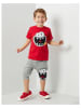 Denokids 2tlg. Outfit "Mr Laugh" in Rot/ Grau