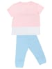 Denokids 2-delige outfit "Life Is Fun" lichtroze/lichtblauw