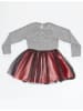 Denokids Kleid "Kitty" in Grau/ Rosa