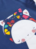 Denokids 2-delige outfit "Cat&Flowers" donkerblauw/meerkleurig