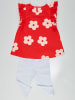 Denokids 2-delige outfit "Frog" rood/wit