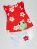 Denokids 2-delige outfit "Frog" rood/wit