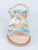 Denokids Sandalen "Unicorn" zilverkleurig/meerkleurig