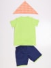 Denokids 3-delige outfit "Pirate" groen/donkerblauw