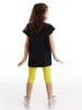 Denokids 2-delige outfit "Zebracorn" zwart/geel