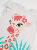 Denokids 2-delige outfit "Giraffe" lichtgrijs/turquoise
