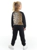 Denokids 2tlg. Outfit "Plush Leopard" in Schwarz/ Beige