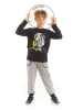 Denokids 2-delige outfit "Astronaut Dog" zwart/grijs