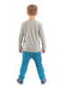 Denokids 2-delige outfit "Urban Dog" grijs/blauw