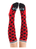 Denokids Kniesokken "Ladybug" rood