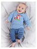 Denokids 2tlg. Outfit "Fox" in Blau