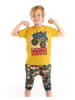 Denokids 2tlg. Outfit "Monster Truck" in Gelb/ Braun