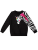 Denokids Sweatshirt "Zebra Ruffled" in Schwarz