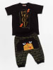 Denokids 2tlg. Outfit "Woof" in Schwarz/ Khaki