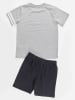 Denokids 2tlg. Outfit "Beach Gym" in Grau/ Anthrazit