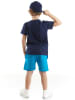 Denokids 2-delige outfit "Shark Surf" donkerblauw/lichtblauw