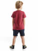 Denokids 2tlg. Outfit "Super Power" in Bordeaux/ Dunkelblau