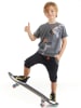 Denokids 2tlg. Outfit "Summer Fun" in Grau/ Schwarz