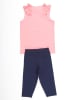 Denokids 2-delige outfit "Cat Heart" lichtroze/donkerblauw