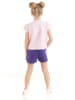 Denokids 2-delige outfit "Teddy Bear" lichtroze/paars