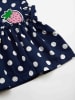 Denokids Sukienka "Dotted Strawberry" w kolorze granatowym