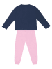 Denokids 2-delige outfit "Sweet Dino" lichtroze/donkerblauw
