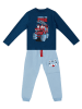 Denokids 2-delige outfit "Monster" blauw
