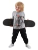 Denokids 2-delige outfit "Animals Team" grijs/zwart