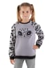 Denokids Bluza "Plush Leopard" w kolorze szarym