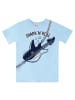 Denokids 2tlg. Outfit "Shark'n Roll" in Hellblau/ Schwarz