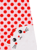 Denokids Sweatjurk "Shiny Cat" lichtroze/rood