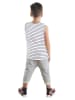 Denokids 2-delige outfit "Vehicles" wit/grijs