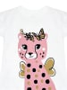 Denokids 2-delige outfit "Cheetah" wit/lichtroze