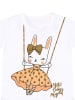 Denokids 2-delige outfit "Golden Bunny" wit/lichtblauw