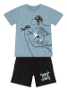 Denokids 2tlg. Outfit "Pirate Dinos" in Blau/ Schwarz