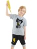 Denokids 2-delige outfit "Brave Boy" zwart/grijs