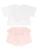 Denokids 2tlg. Outfit "Twin Gazelles" in Weiß/ Rosa