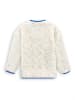 Denokids Fleecejacke in Creme/ Blau
