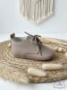 Denokids Leren loopleerschoenen beige