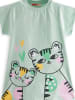 Denokids 2-delige outfit groen/zwart