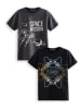 Denokids 2er-Set: Shirts in Anthrazit/ Schwarz
