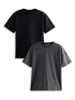 Denokids 2er-Set: Shirts in Anthrazit/ Schwarz